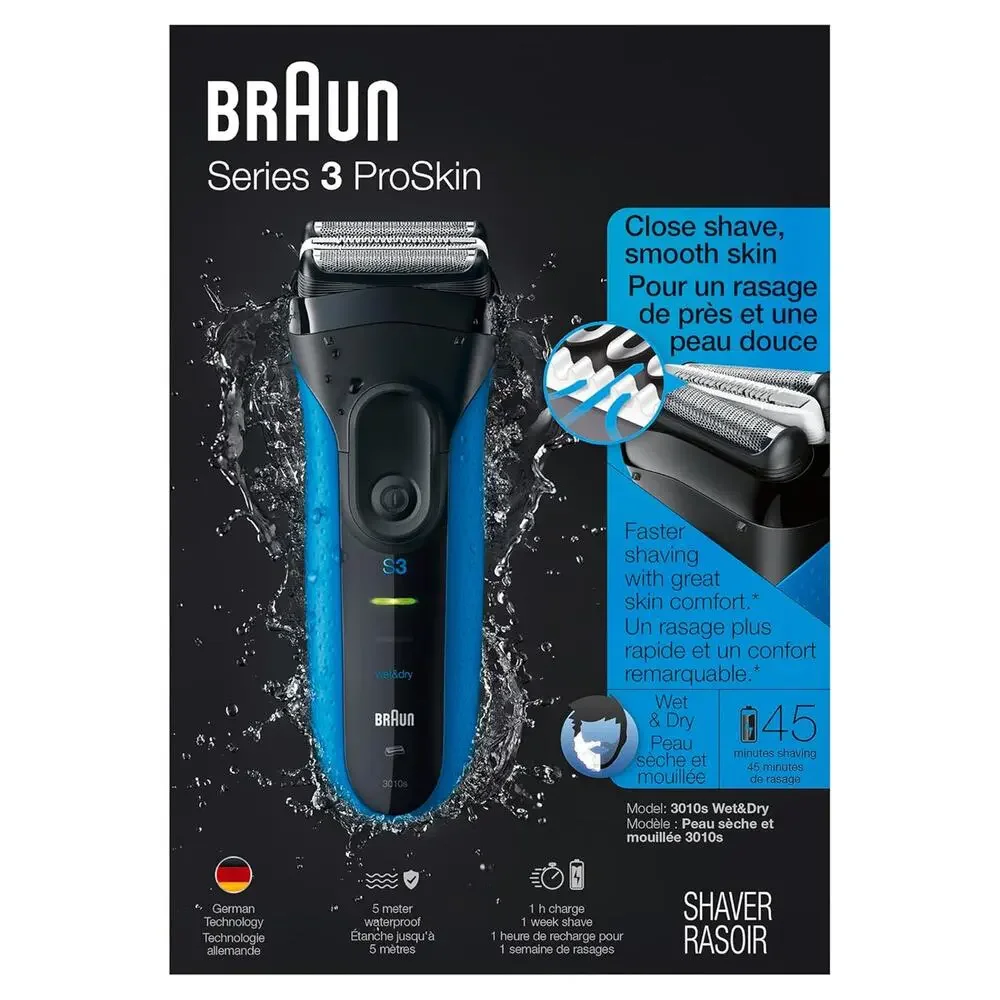 Open box Braun Series 3 310s Wet & Dry Electric Shaver for Men/Rechargeable